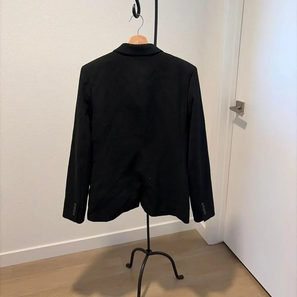 Babaton Aritzia Women's Black Single-Button Tailored Blazer Size 10